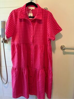 Called To Surf Brass & Roe The Summer Gingham Dress XL